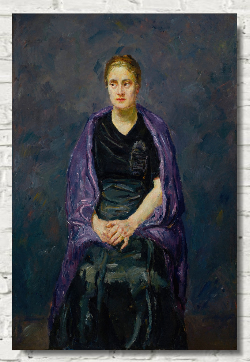 Max Beckmann, Portrait of Mink with Violet Shawl  - New Objectivity