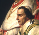 Jacques-Louis David Fine Art Print : Portrait of Pope Pius VII and Cardinal Caprara