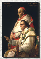 Jacques-Louis David Fine Art Print : Portrait of Pope Pius VII and Cardinal Caprara