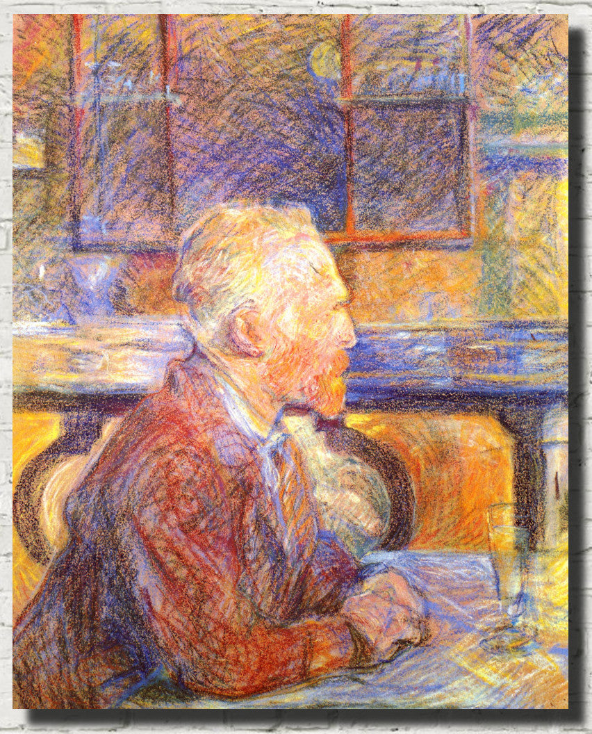 Henri de Toulouse-Lautrec Fine Art Print, Portrait of Vincent van Gogh