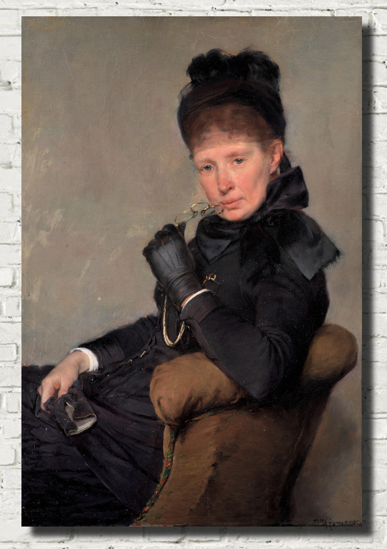 Bertha Wegmann Fine Art Print, Portrait of the artist Jeanna Bauck