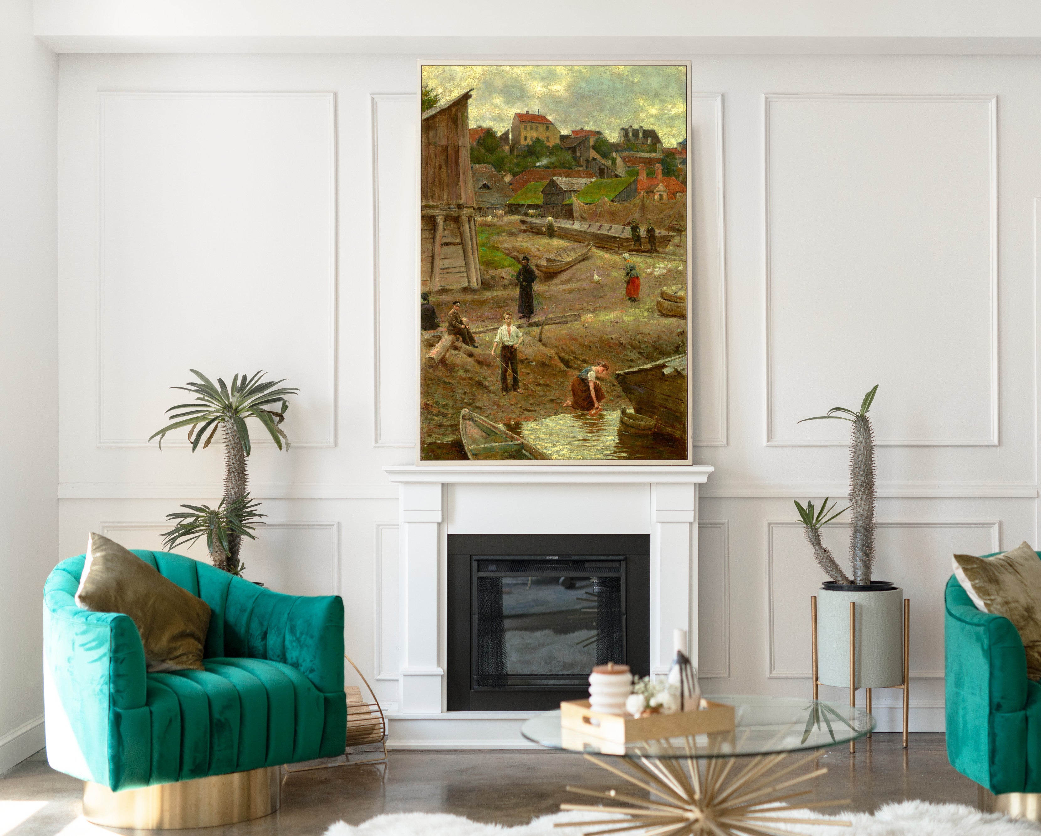 Powiśle (Bank of the Vistula in Warsaw), Aleksander Gierymski Fine Art Print