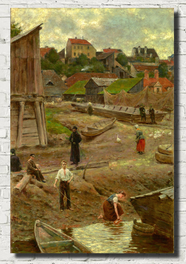 Powiśle (Bank of the Vistula in Warsaw), Aleksander Gierymski Fine Art Print