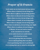 Prayer Of Saint Francis, Religious Typography Print