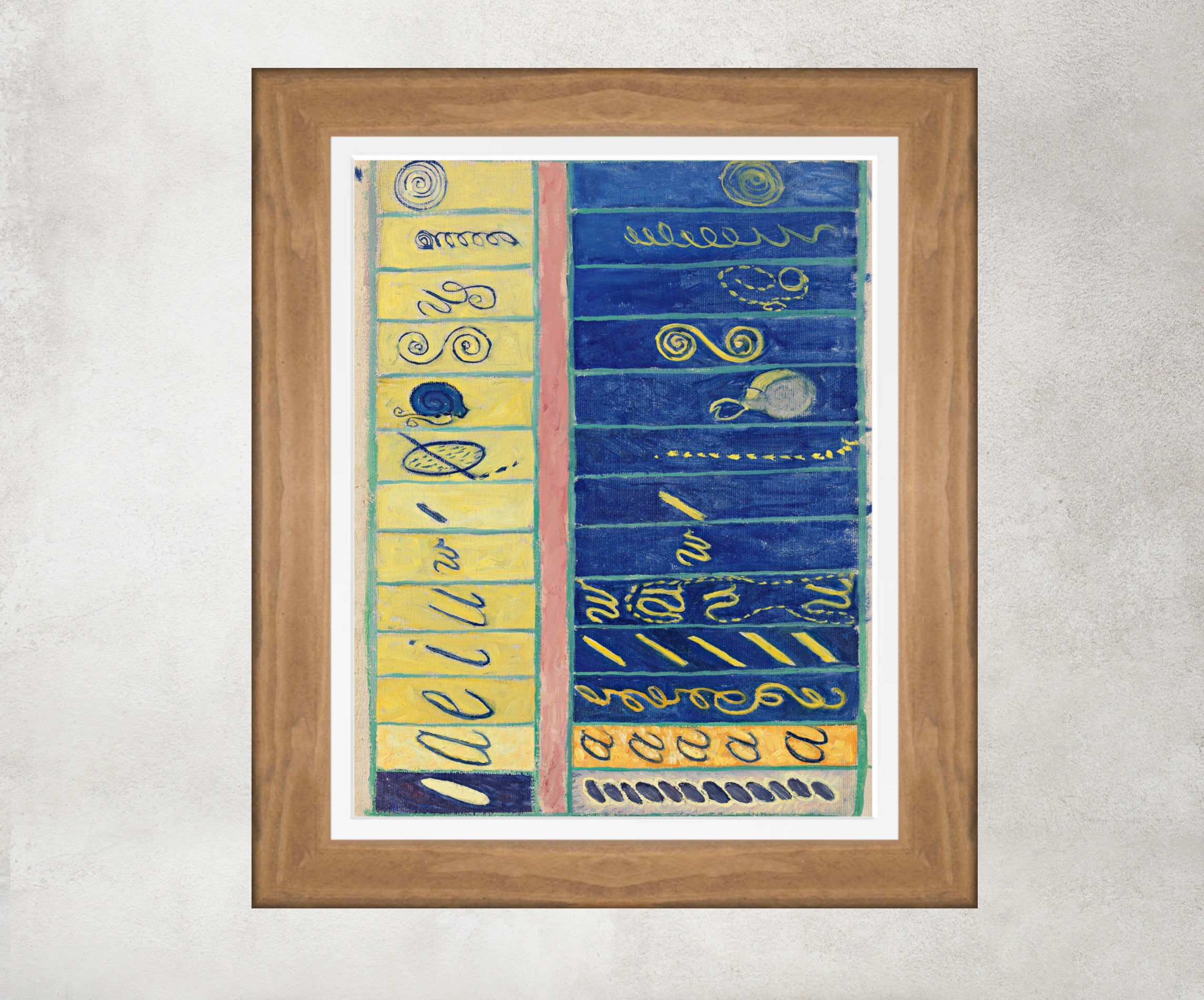 Hilma Af Klint Abstract Framed Art Print, Primordial Chaos - No 10