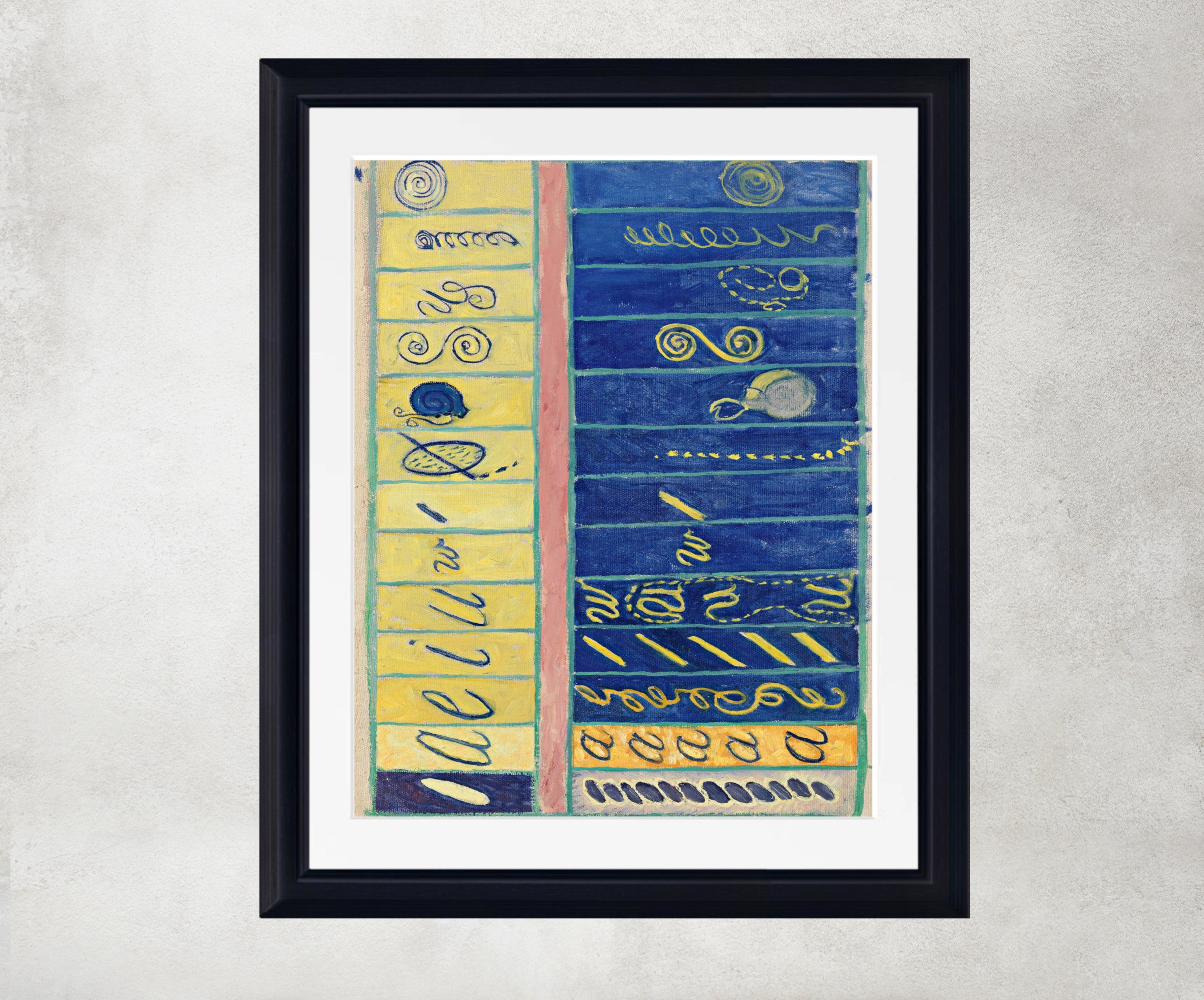 Hilma Af Klint Abstract Framed Art Print, Primordial Chaos - No 10
