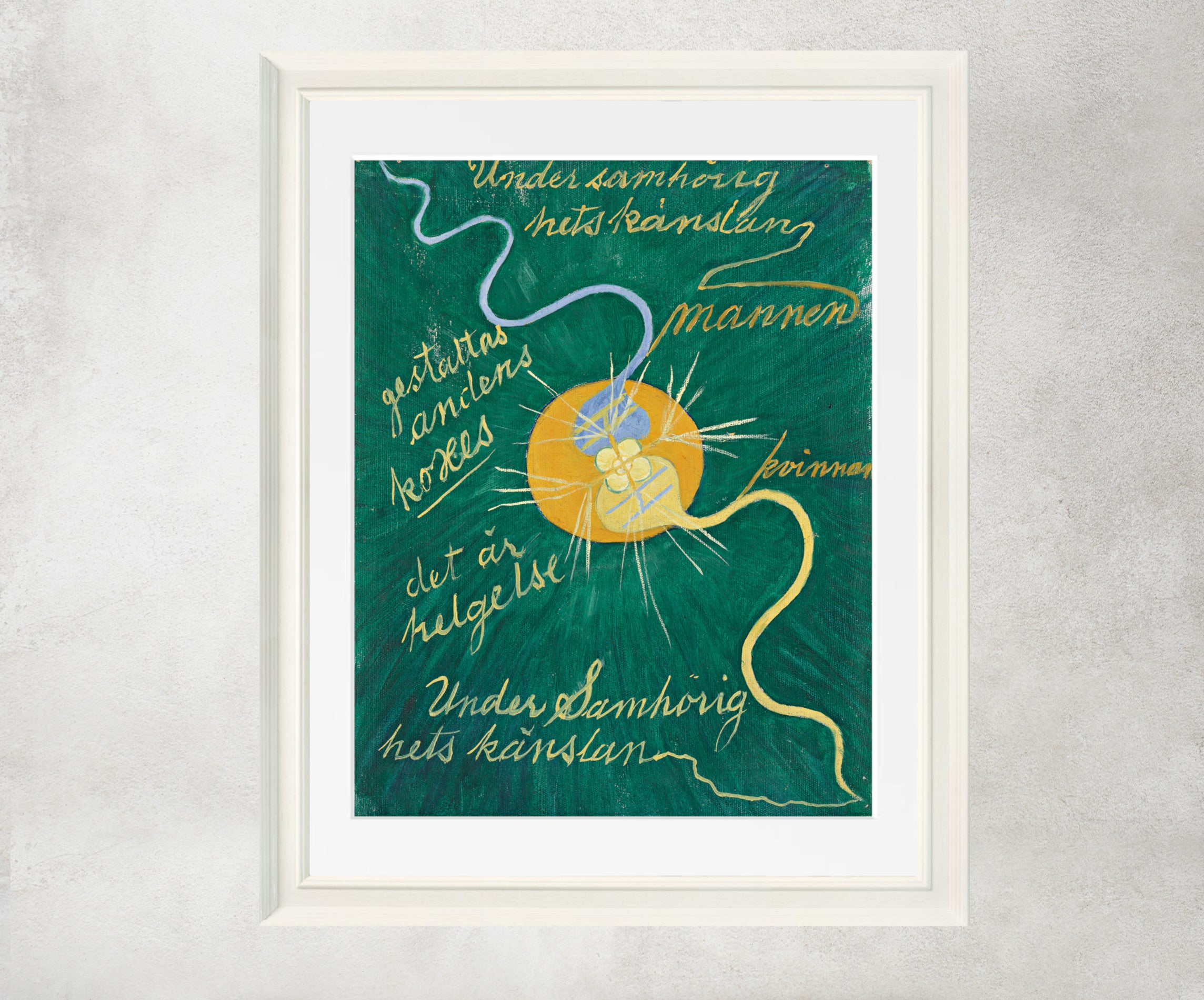 Hilma Af Klint Abstract Framed Art Print, Primordial Chaos - No 15