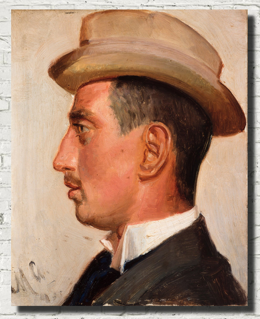 Michael Ancher Fine Art Print, Portrait Prince Christian of Denmark