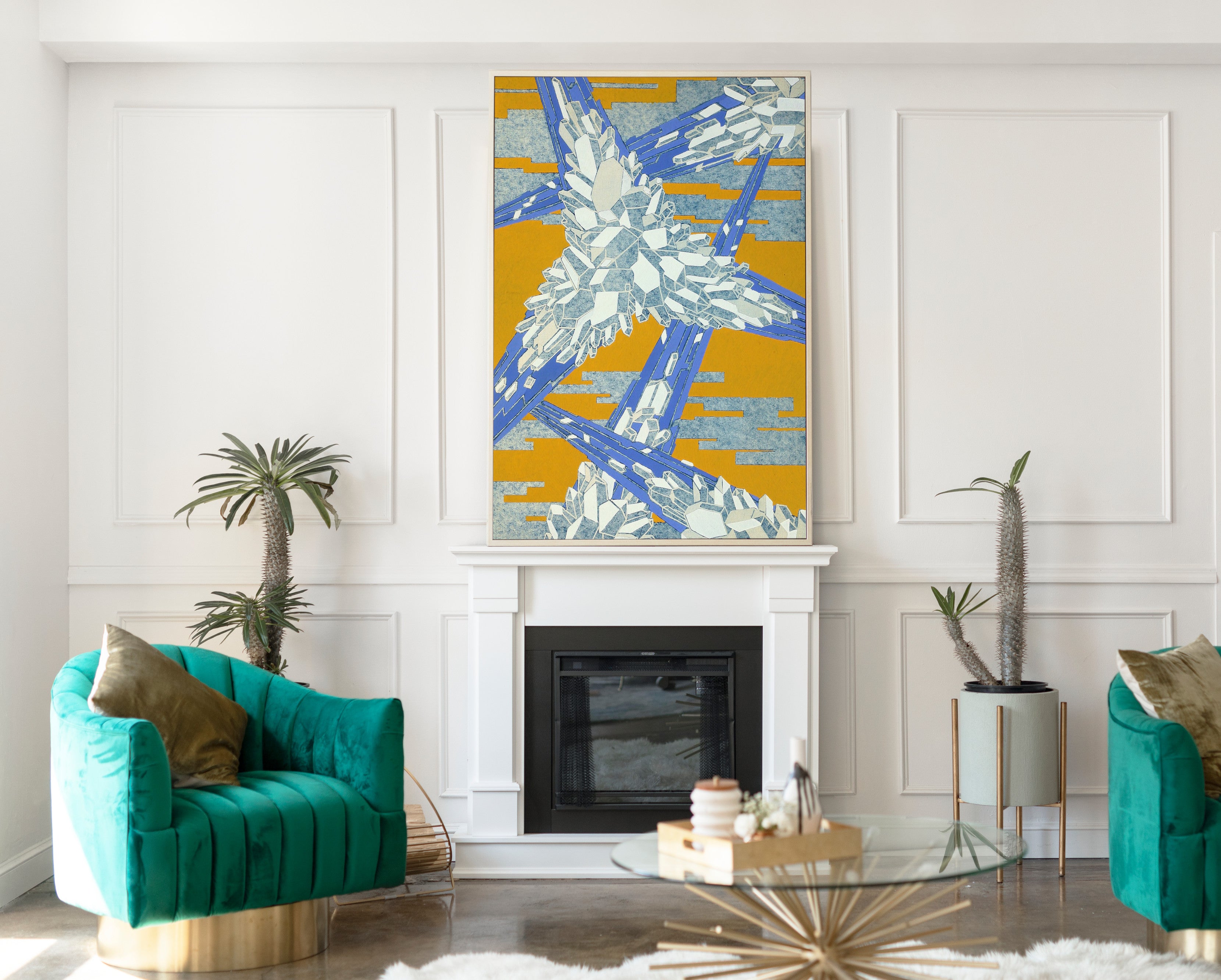 Prismes-19, Emile-Allain Séguy Abstract Art Print