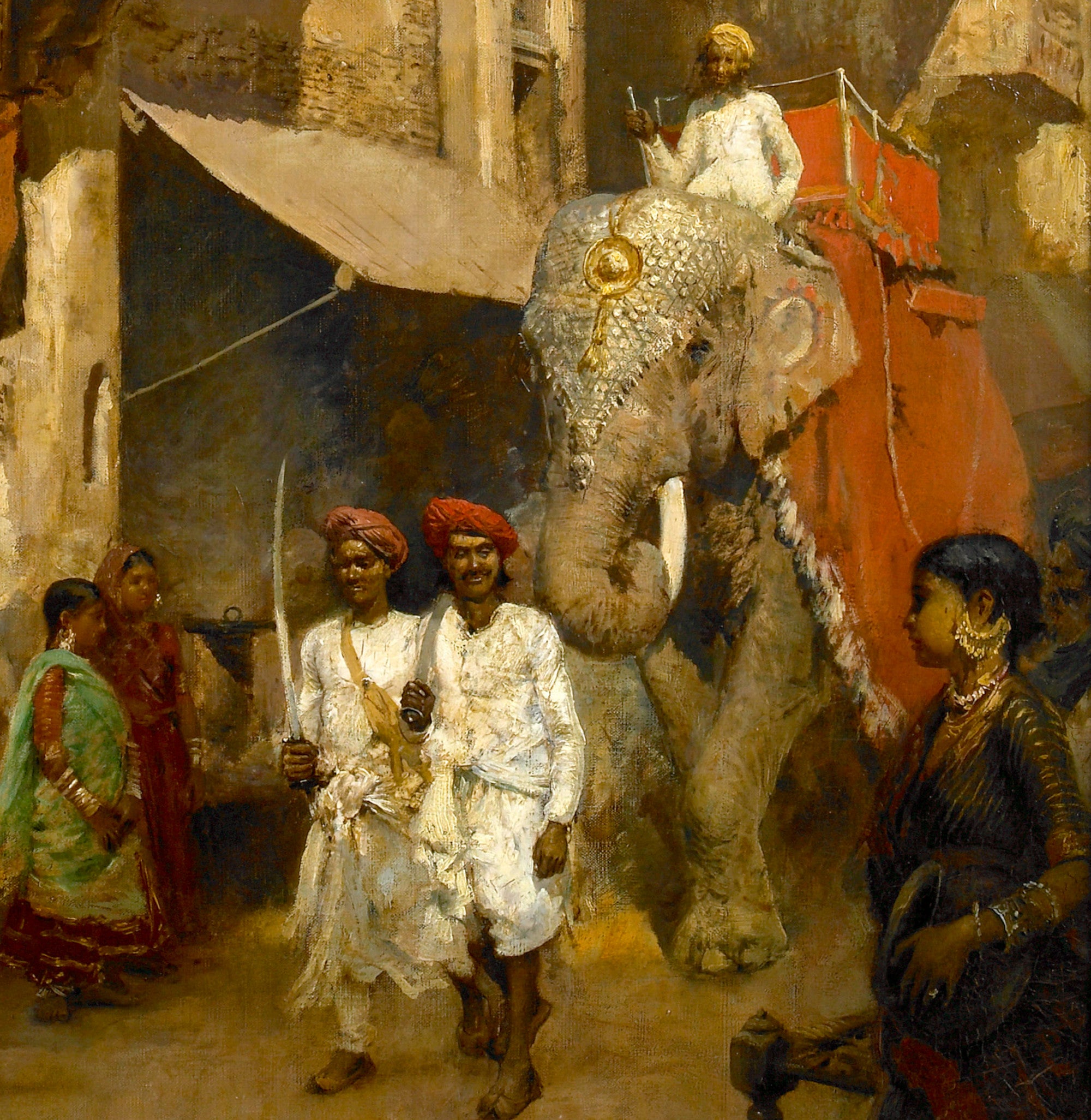 Edwin Lord Weeks Fine Art Print, Promenade on an Indian Street
