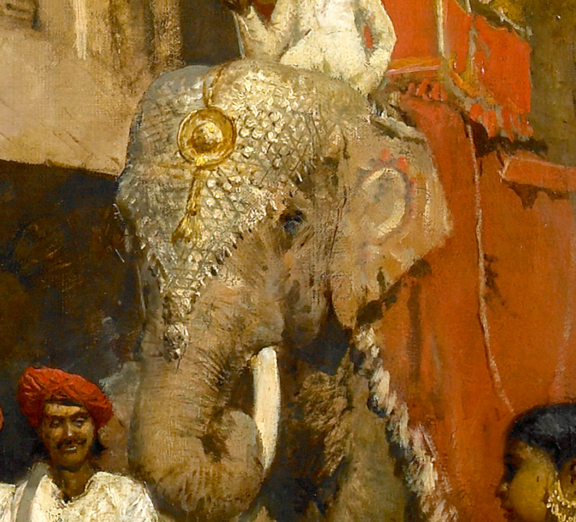Edwin Lord Weeks Fine Art Print, Promenade on an Indian Street