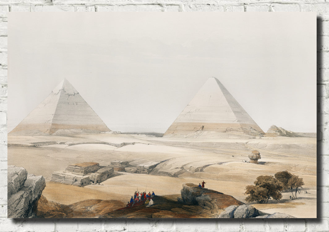 Pyramids of Giza, David Roberts Fine Art Print