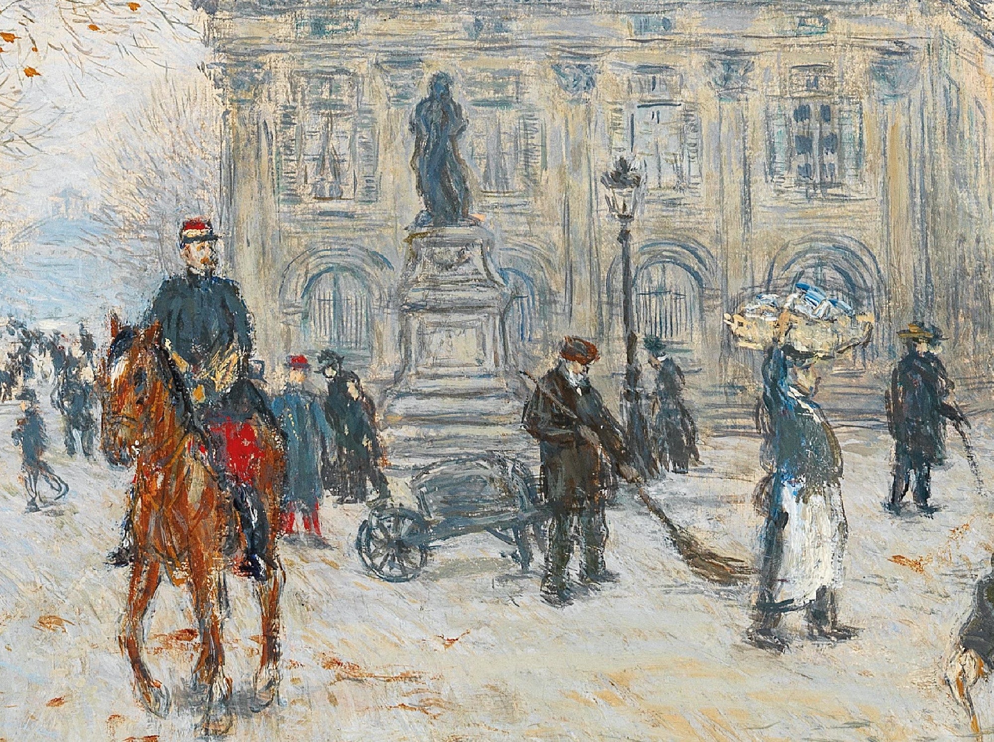Quai Malaquais Paris, Jean-François Raffaëlli Fine Art Print