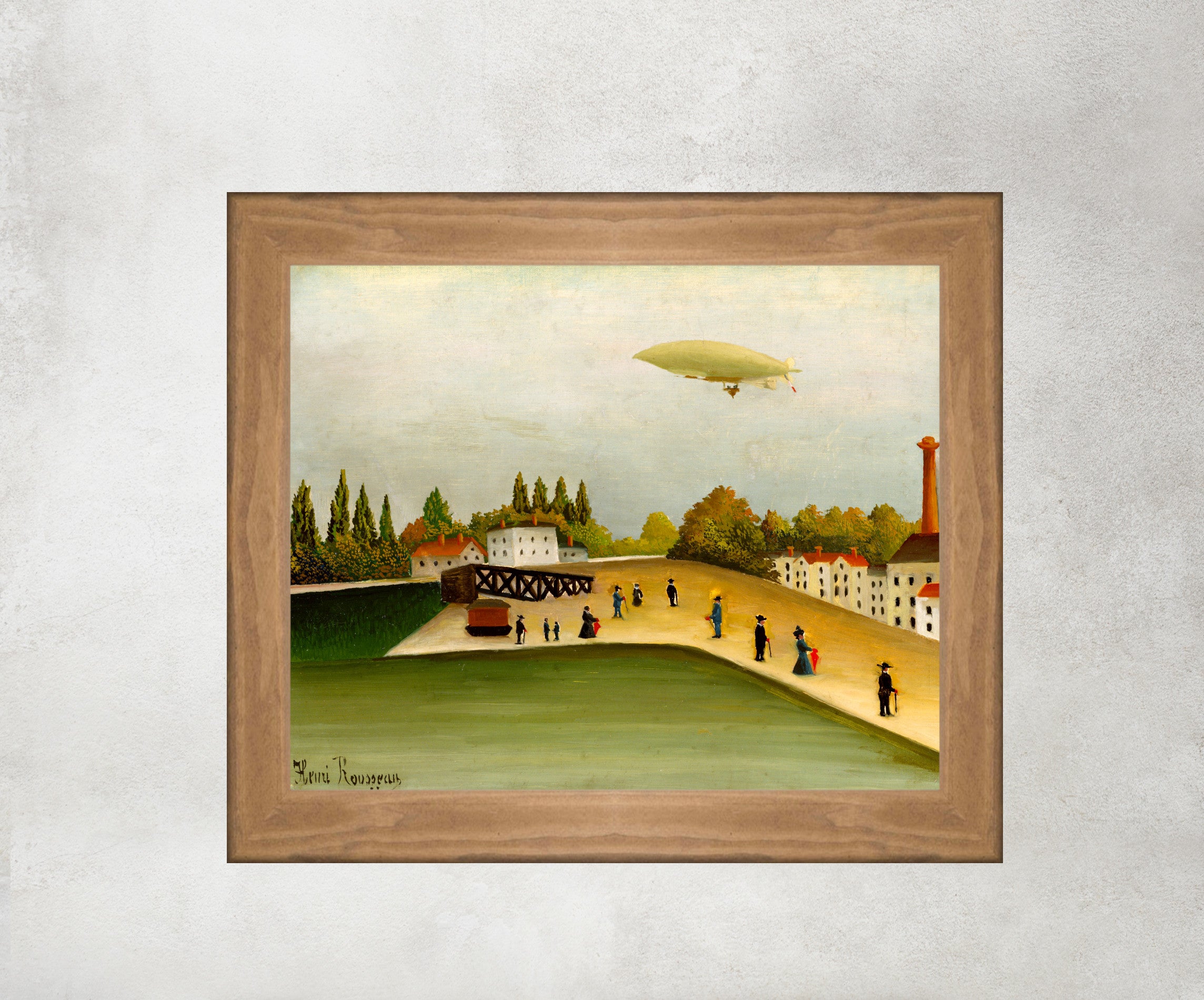 Quai d'Ivry, Henri Rousseau Framed Art Print