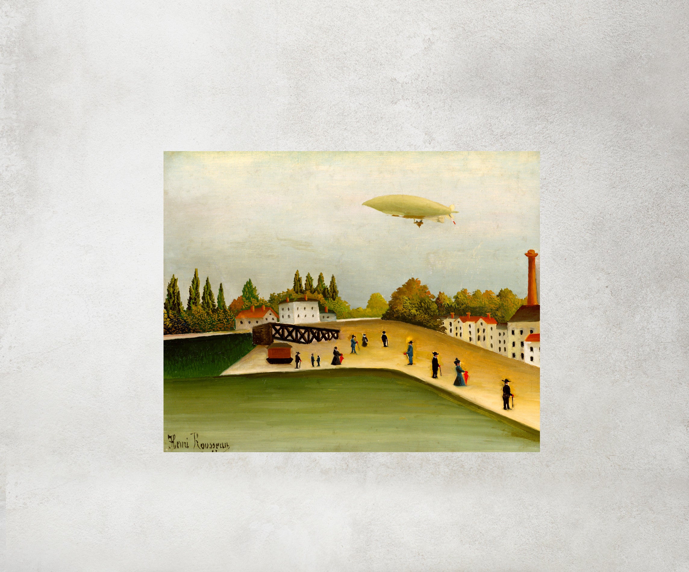 Quai d'Ivry, Henri Rousseau Framed Art Print