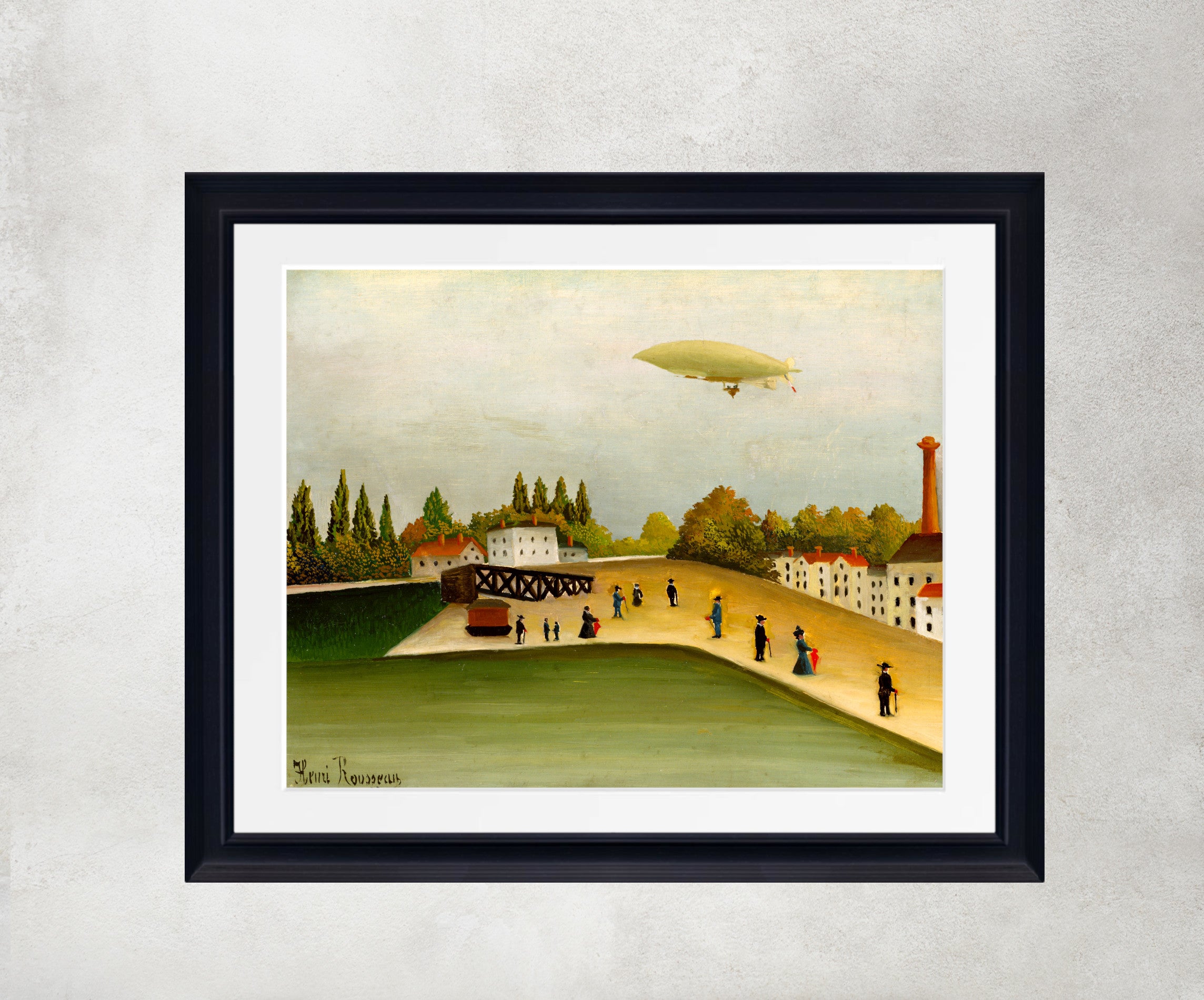 Quai d'Ivry, Henri Rousseau Framed Art Print