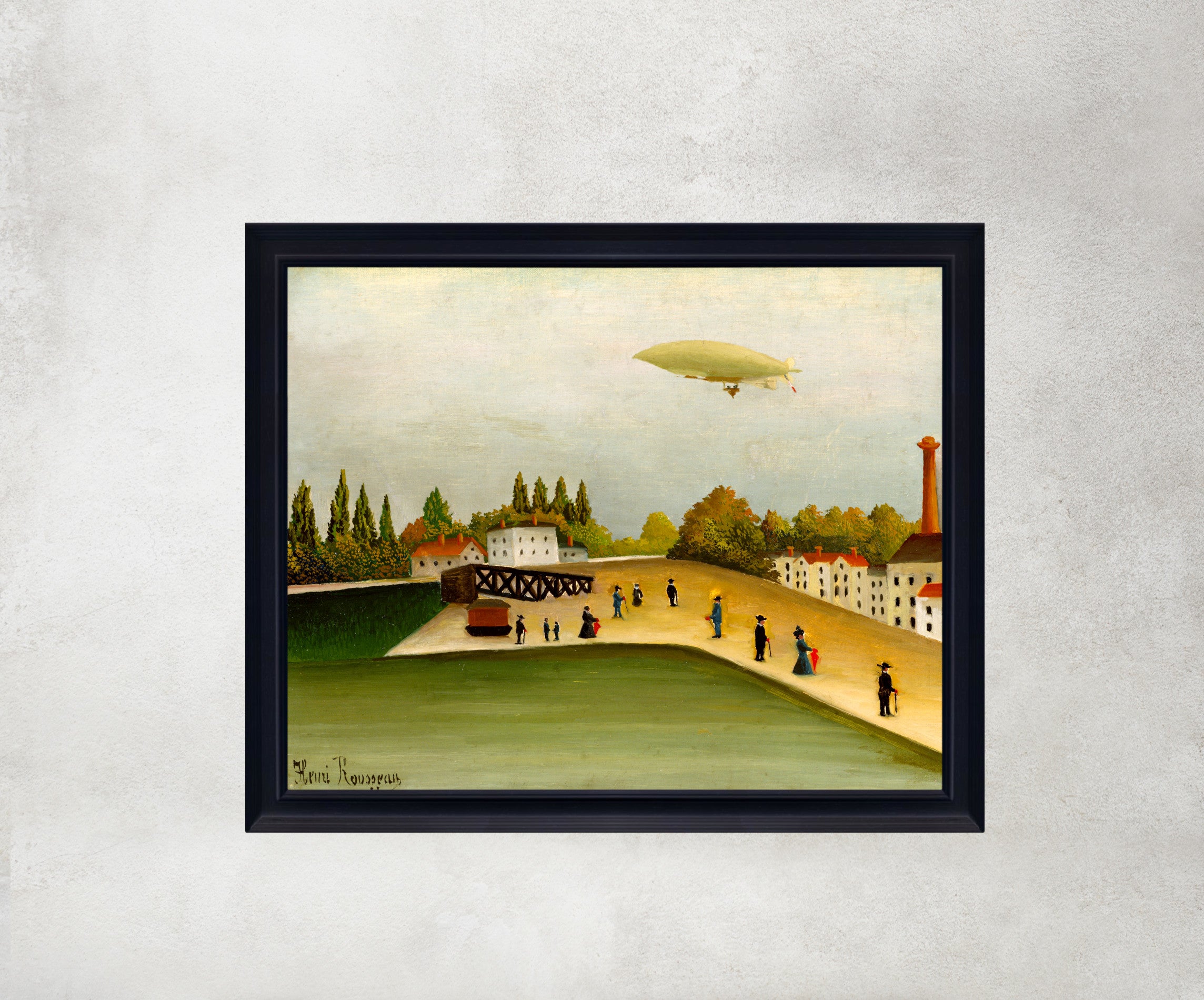 Quai d'Ivry, Henri Rousseau Framed Art Print