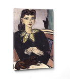 Max Beckmann, Portrait of Quappi with Butchy  - New Objectivity