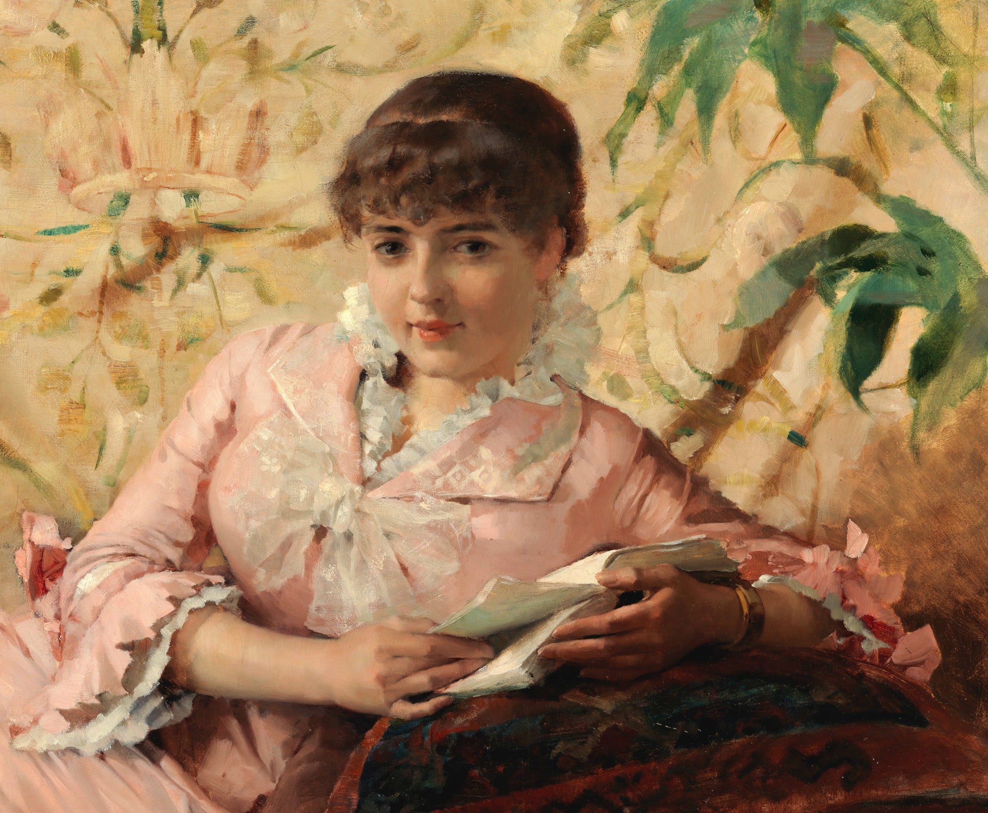 Albert Edefelt Fine Art print, Reading Parisienne