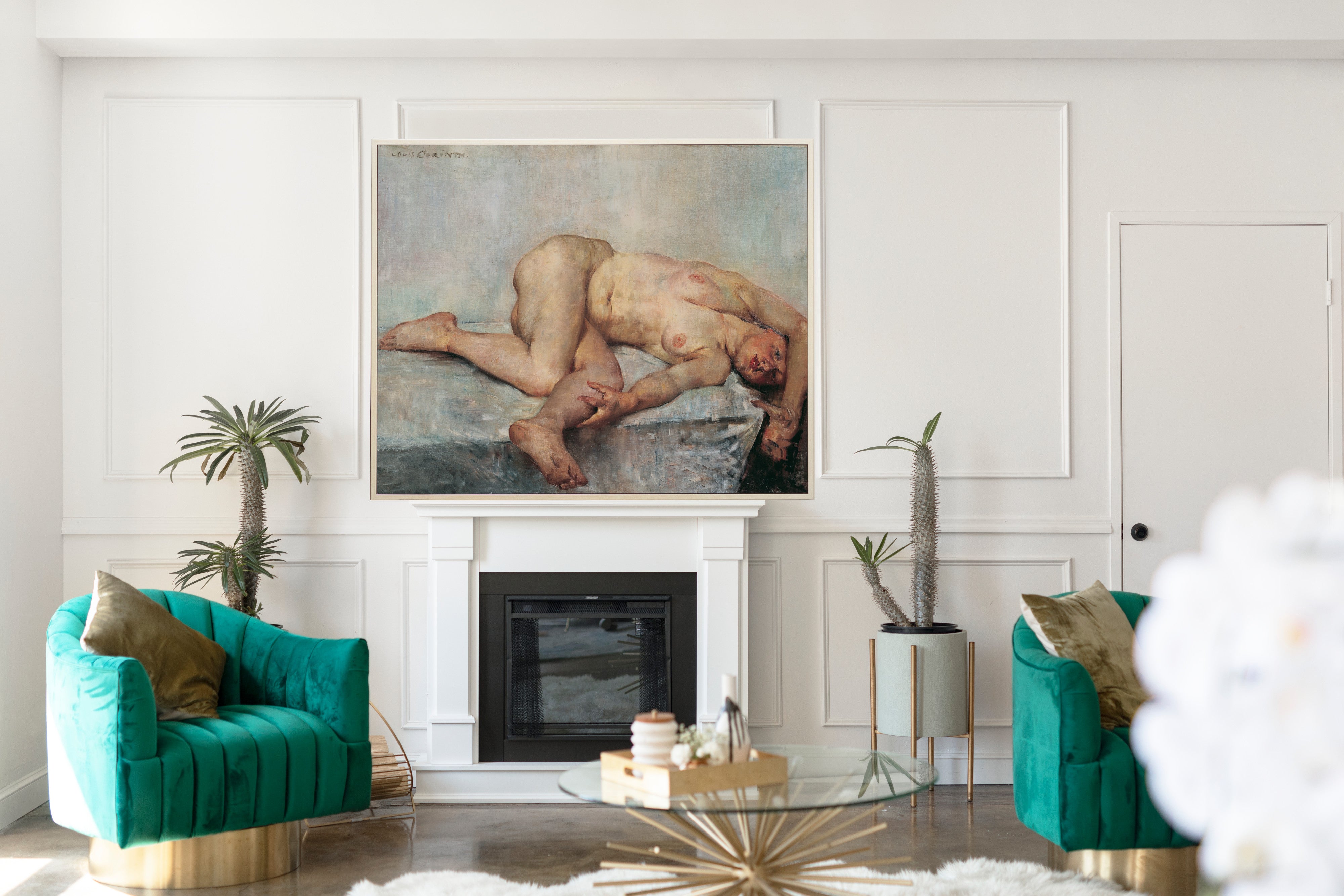 Reclining Female Nude, Lovis Corinth Fine Art Print