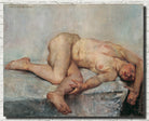 Reclining Female Nude, Lovis Corinth Fine Art Print