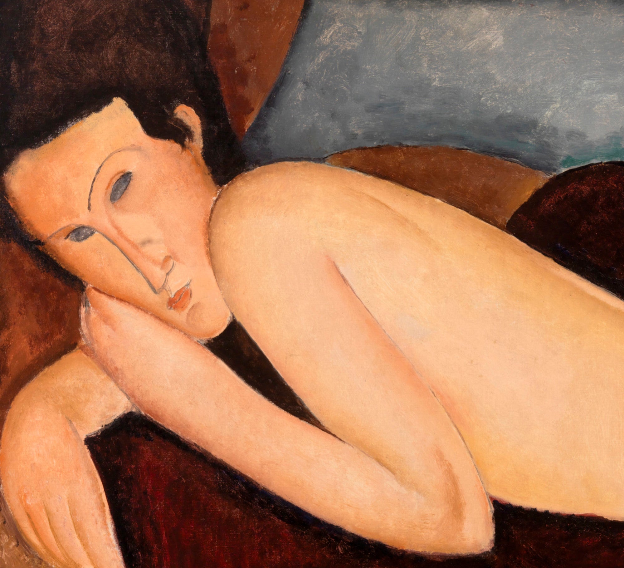 Amedeo Modigliani Fine Art Print :  Reclining Nude, Rear