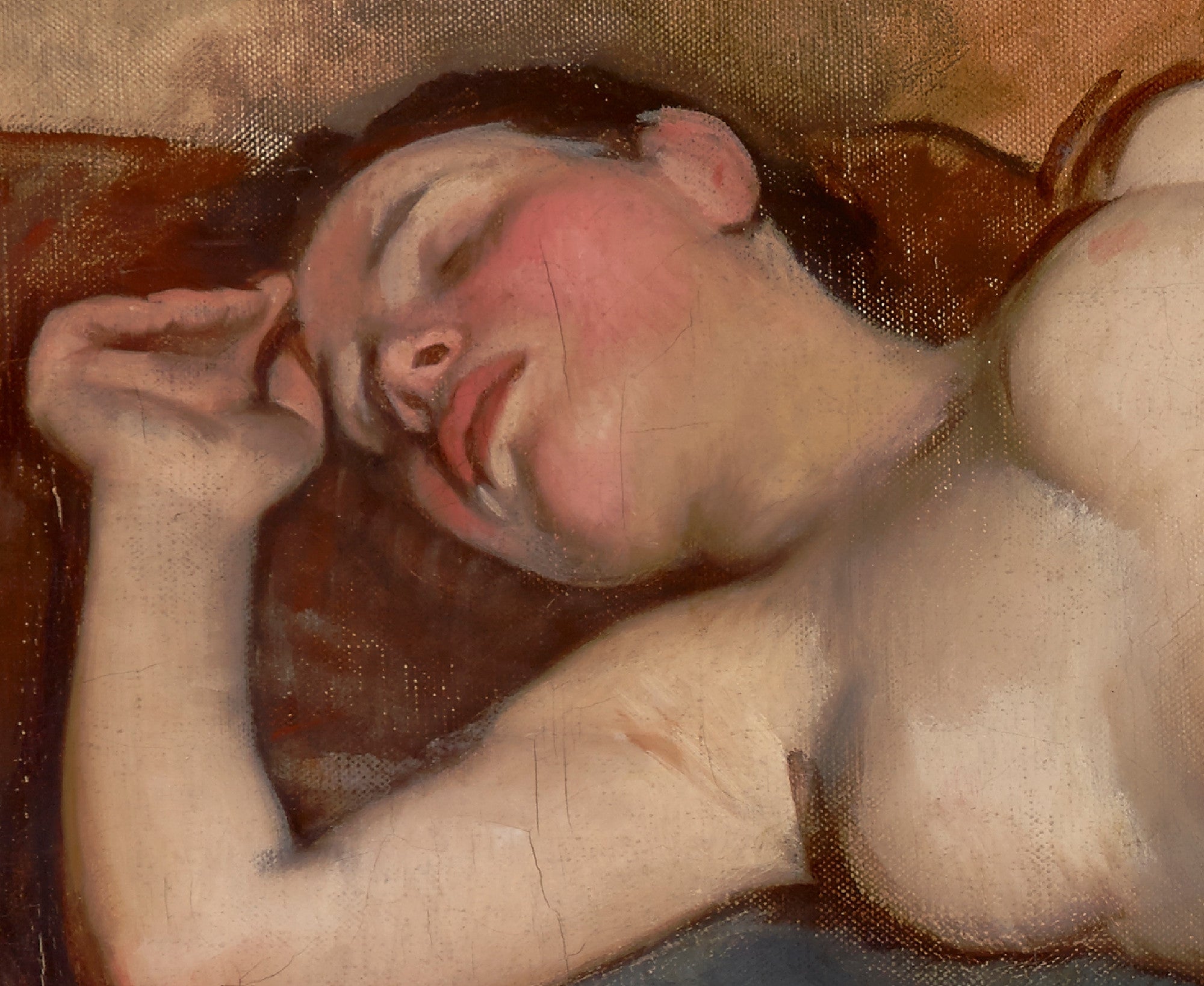 Reclining Nude, Frank Duveneck Fine Art Print