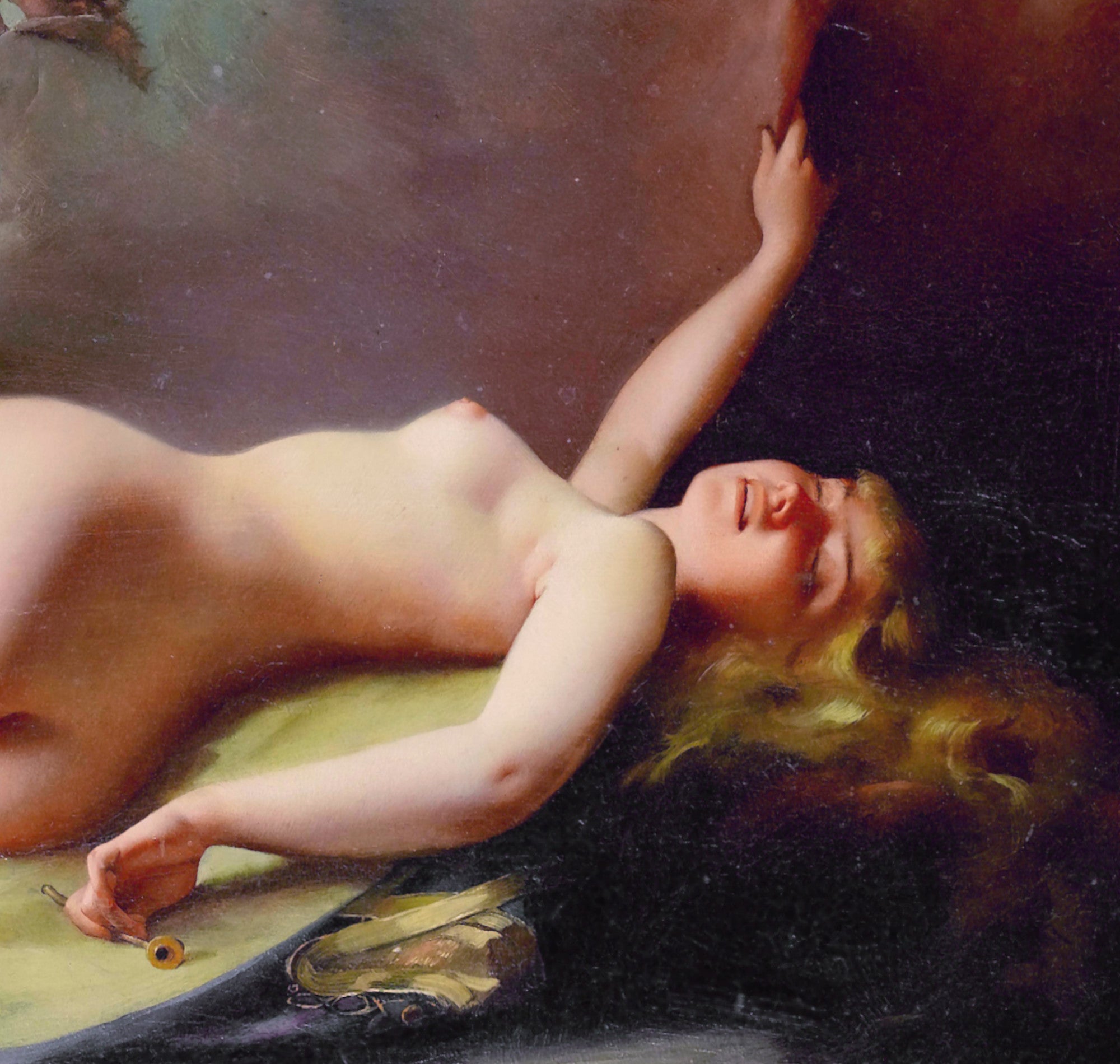 Luis Ricardo Falero Fine Art Print, Reclining Nude