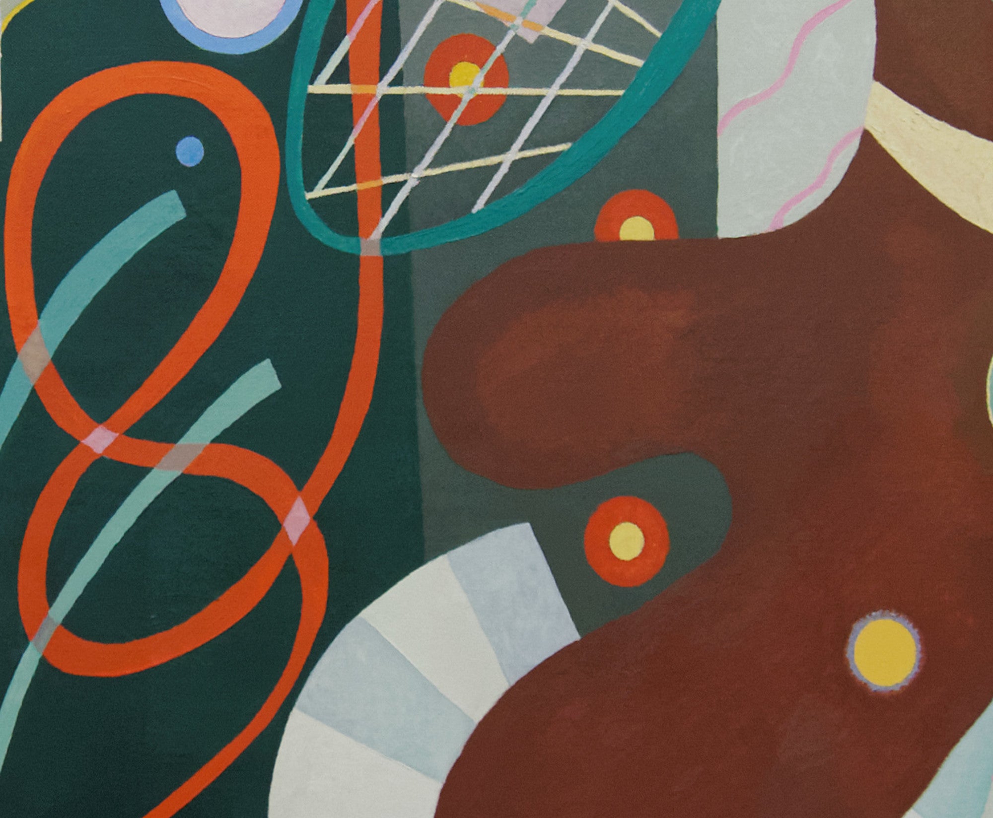 Red Bow (Nœud rouge), Wassily Kandinsky Abstract Fine Art Print