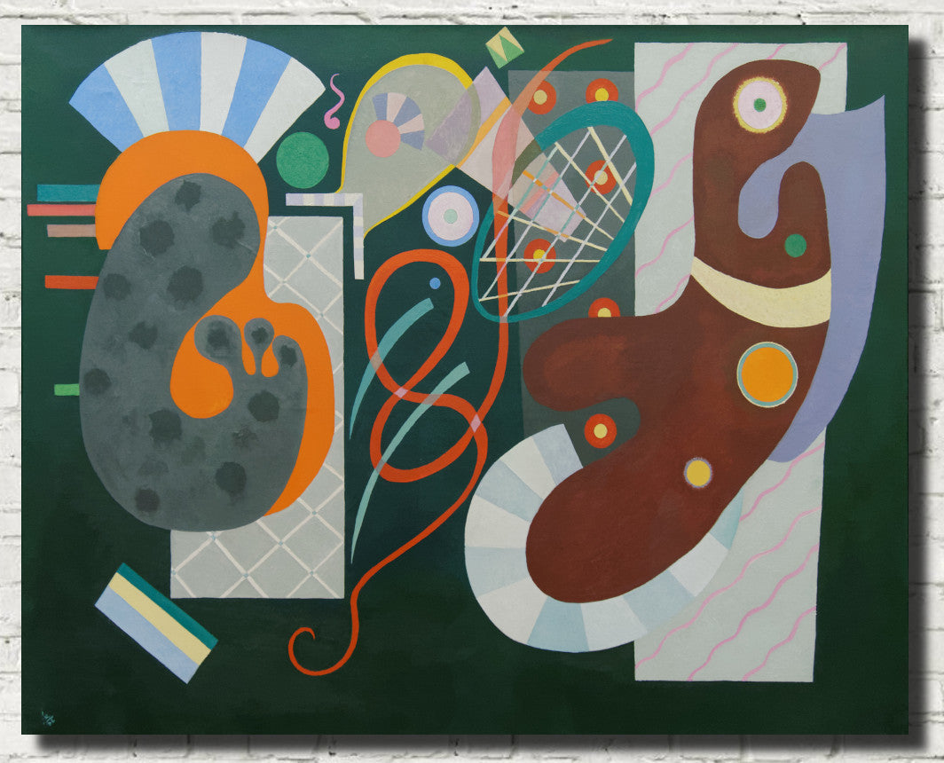 Red Bow (Nœud rouge), Wassily Kandinsky Abstract Fine Art Print