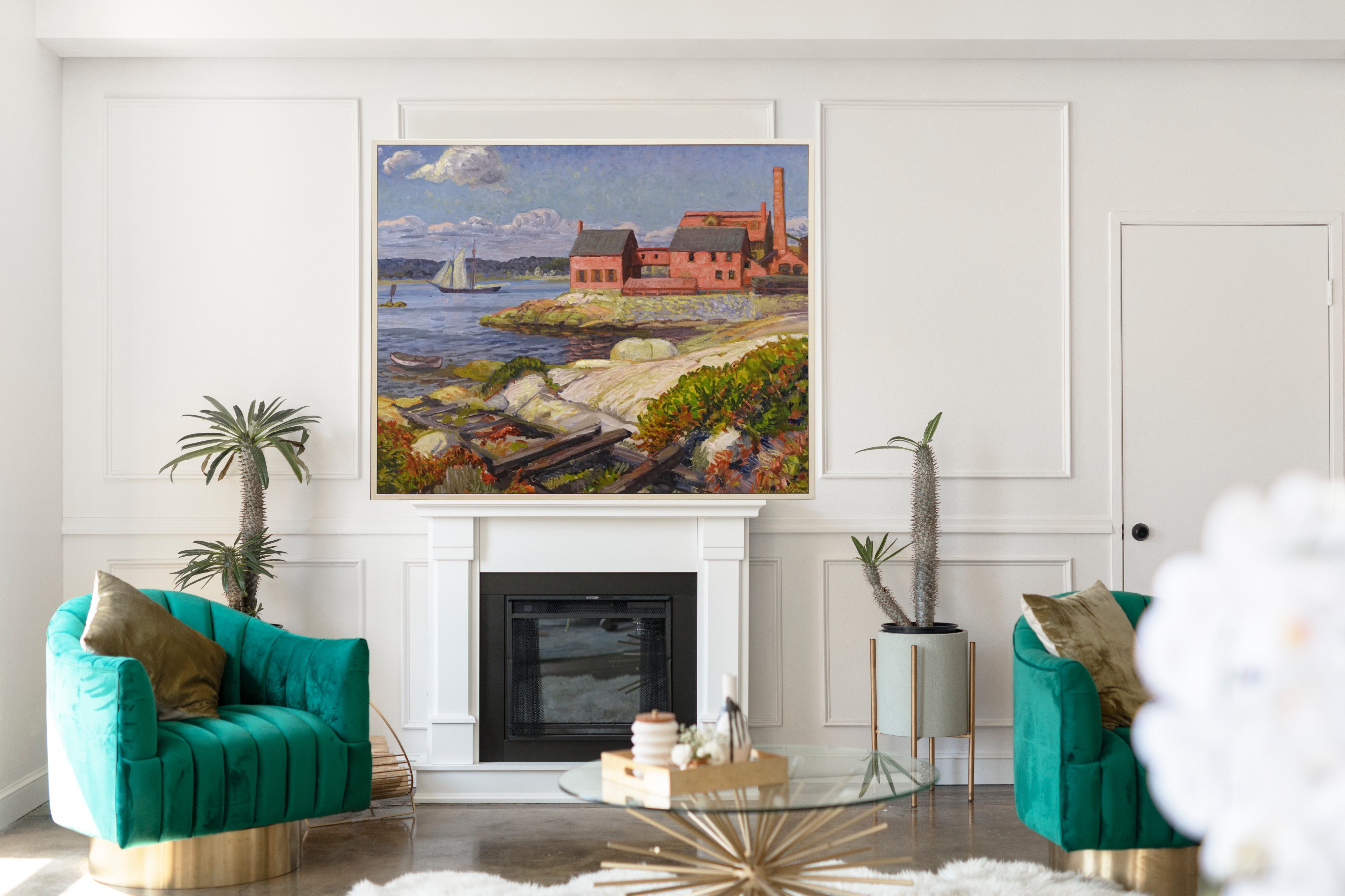 Red Warehouses at Gloucester, John Sloan Fine Art Print