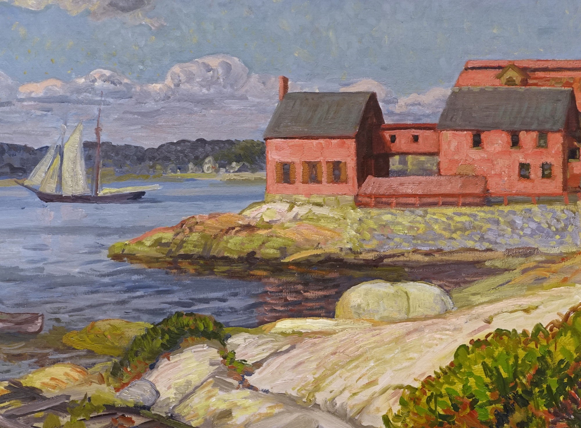 Red Warehouses at Gloucester, John Sloan Fine Art Print