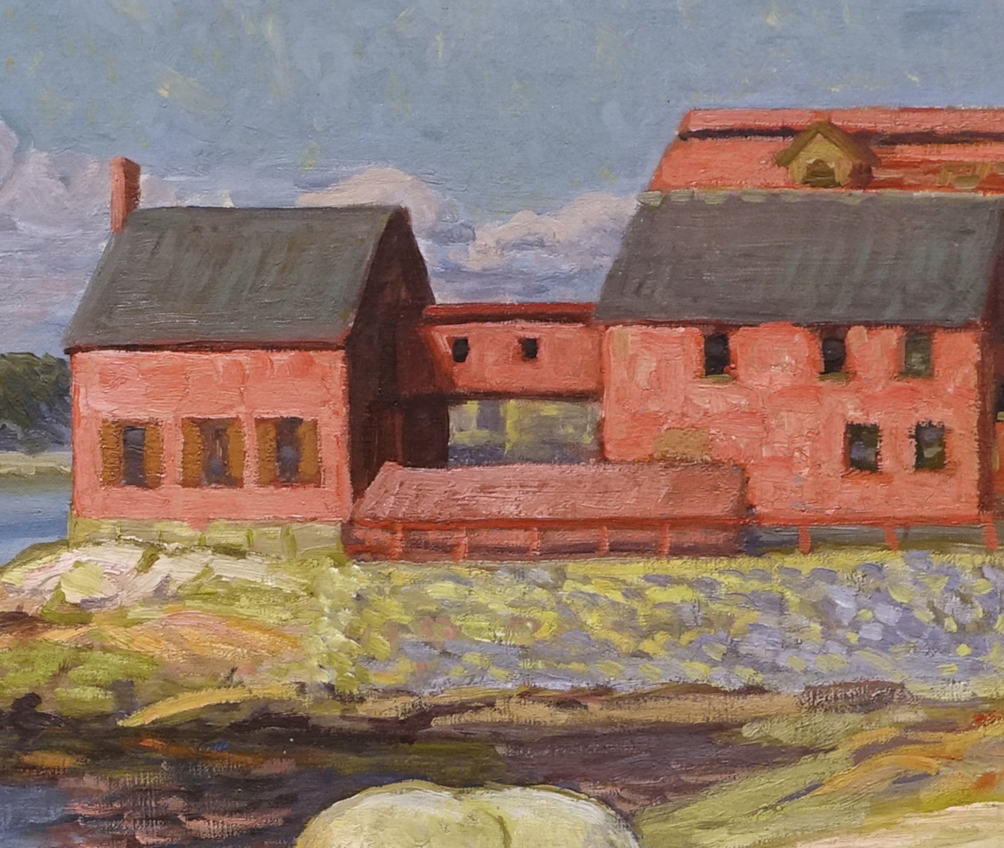 Red Warehouses at Gloucester, John Sloan Fine Art Print