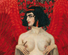 Red Angel, Karl Mediz Fine Art Print