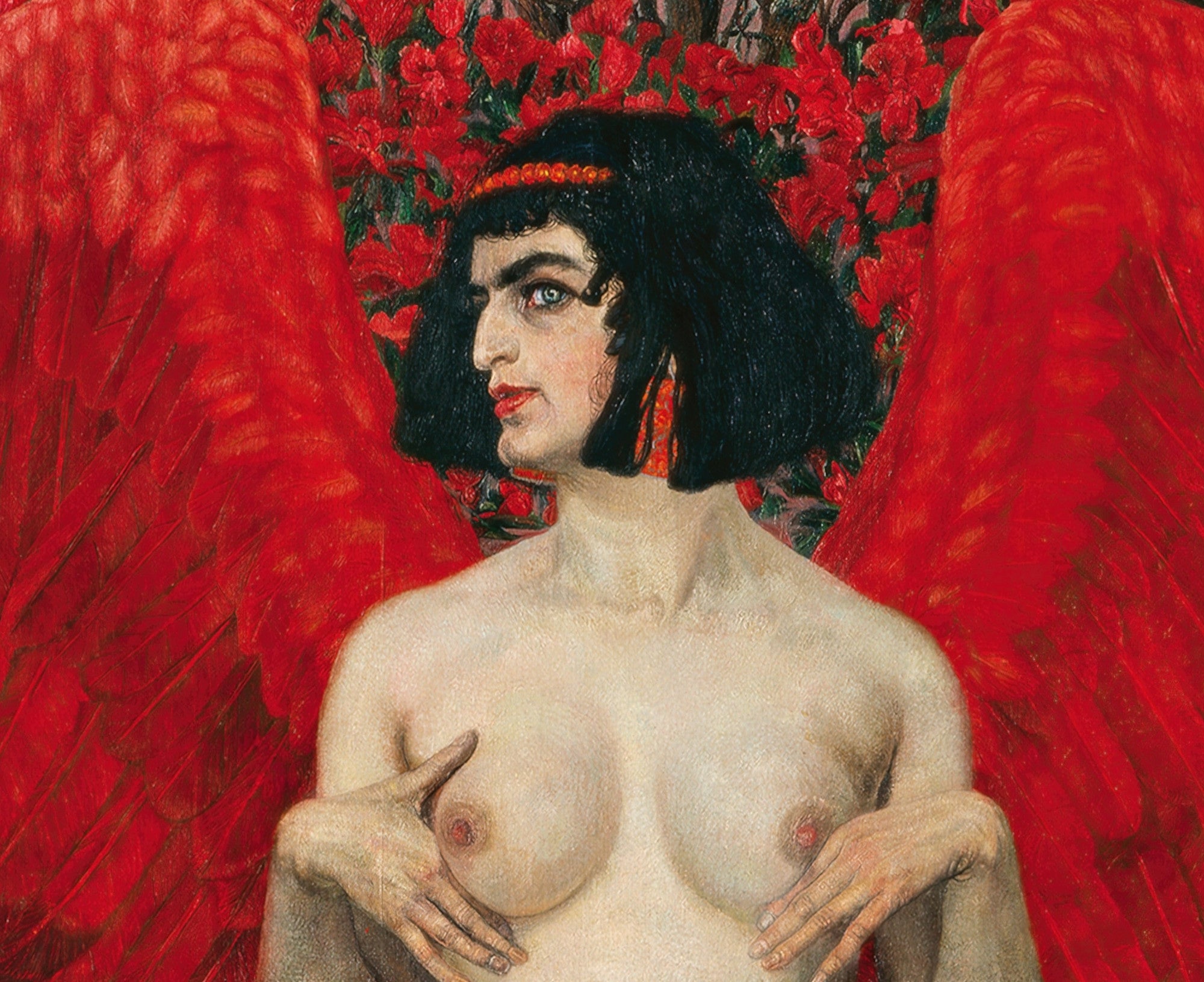 Red Angel, Karl Mediz Fine Art Print