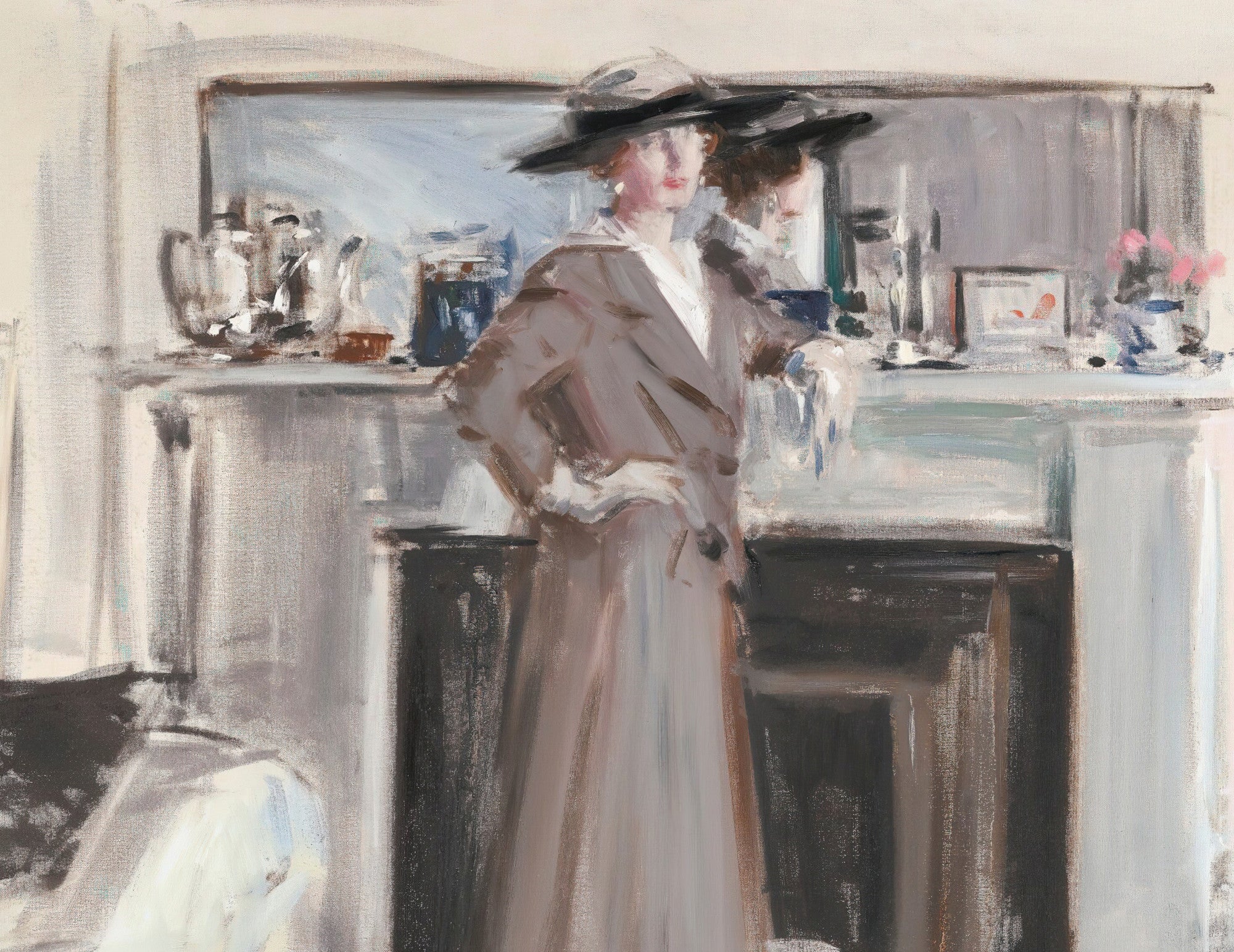 Reflections, Standing Portrait, Francis Cadell Fine Art Print