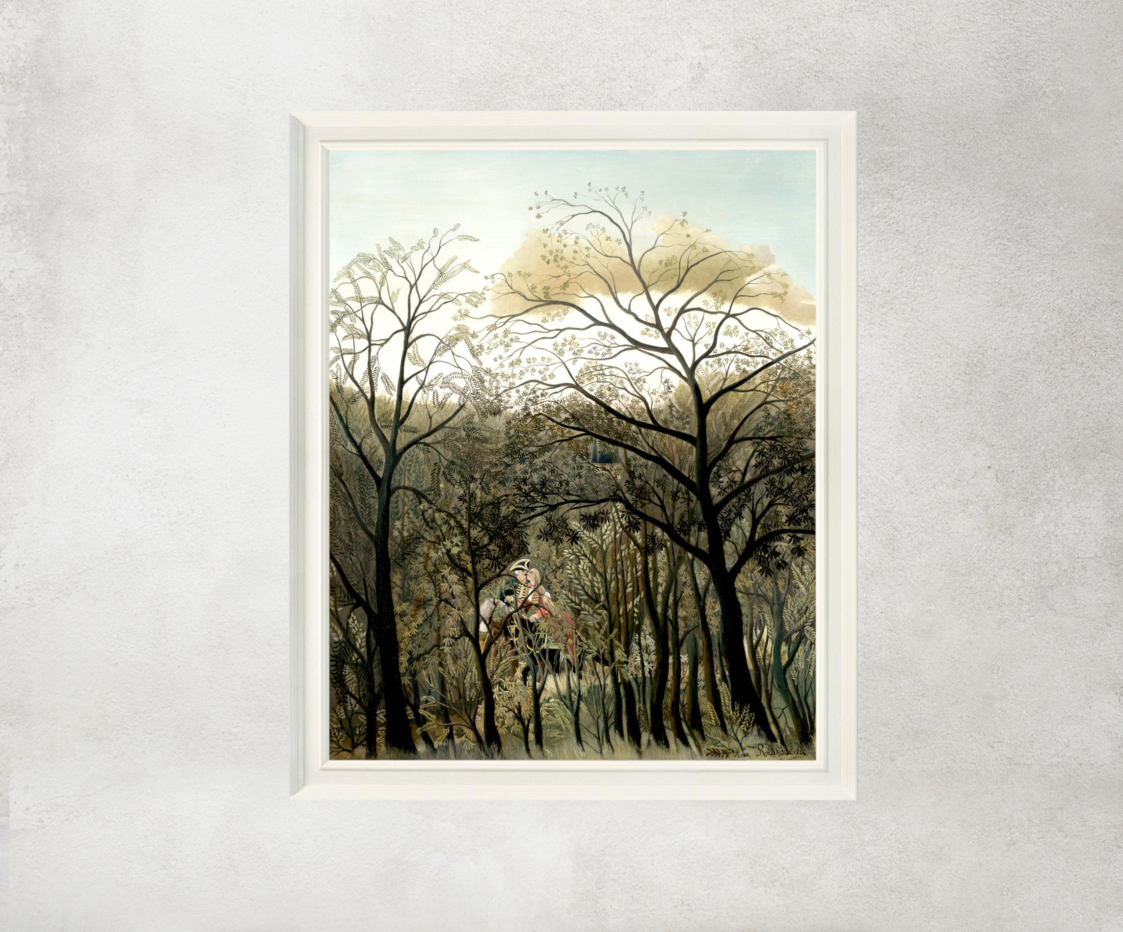 Rendez-Vous in the Forest, Henri Rousseau Framed Art Print