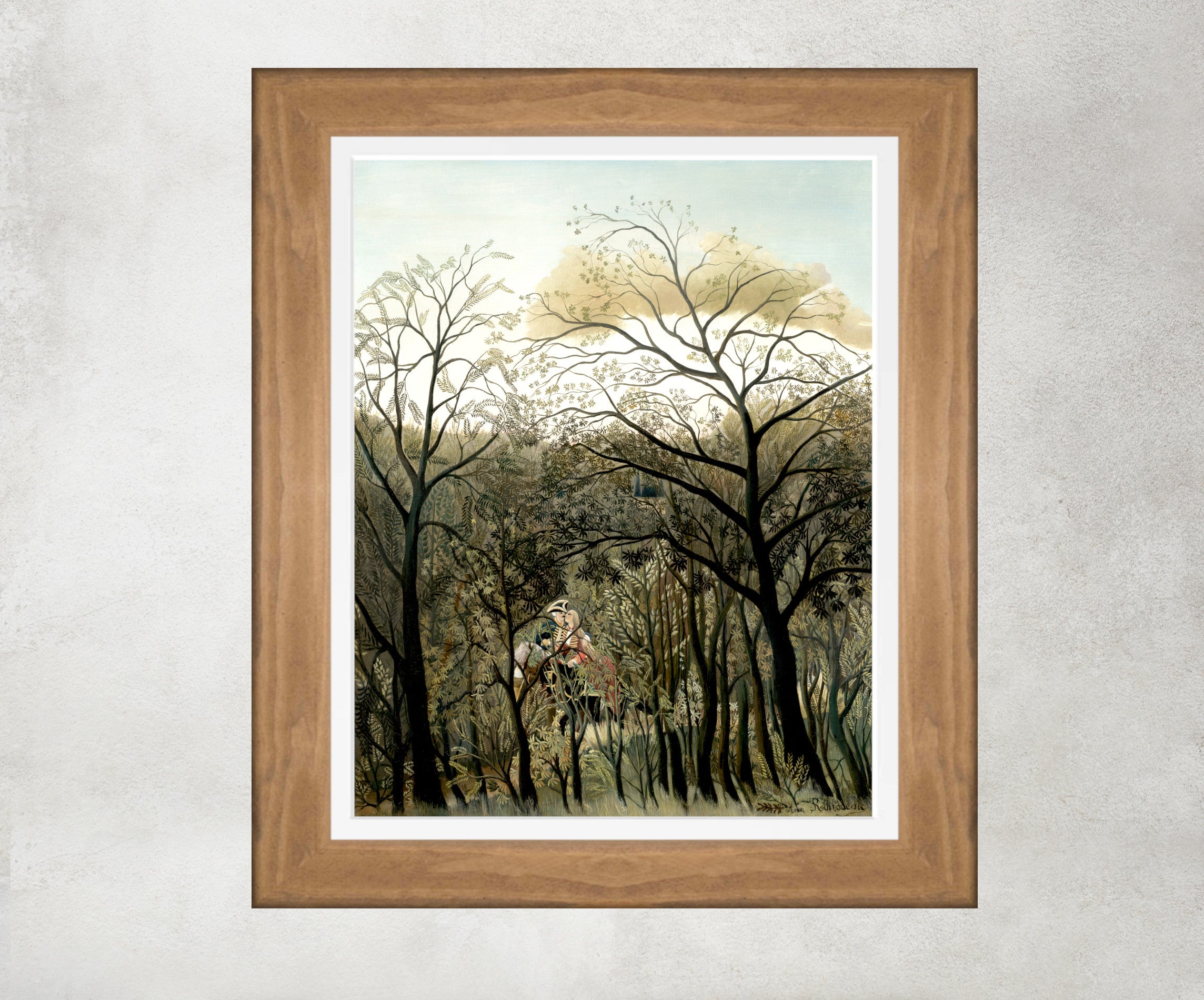 Rendez-Vous in the Forest, Henri Rousseau Framed Art Print