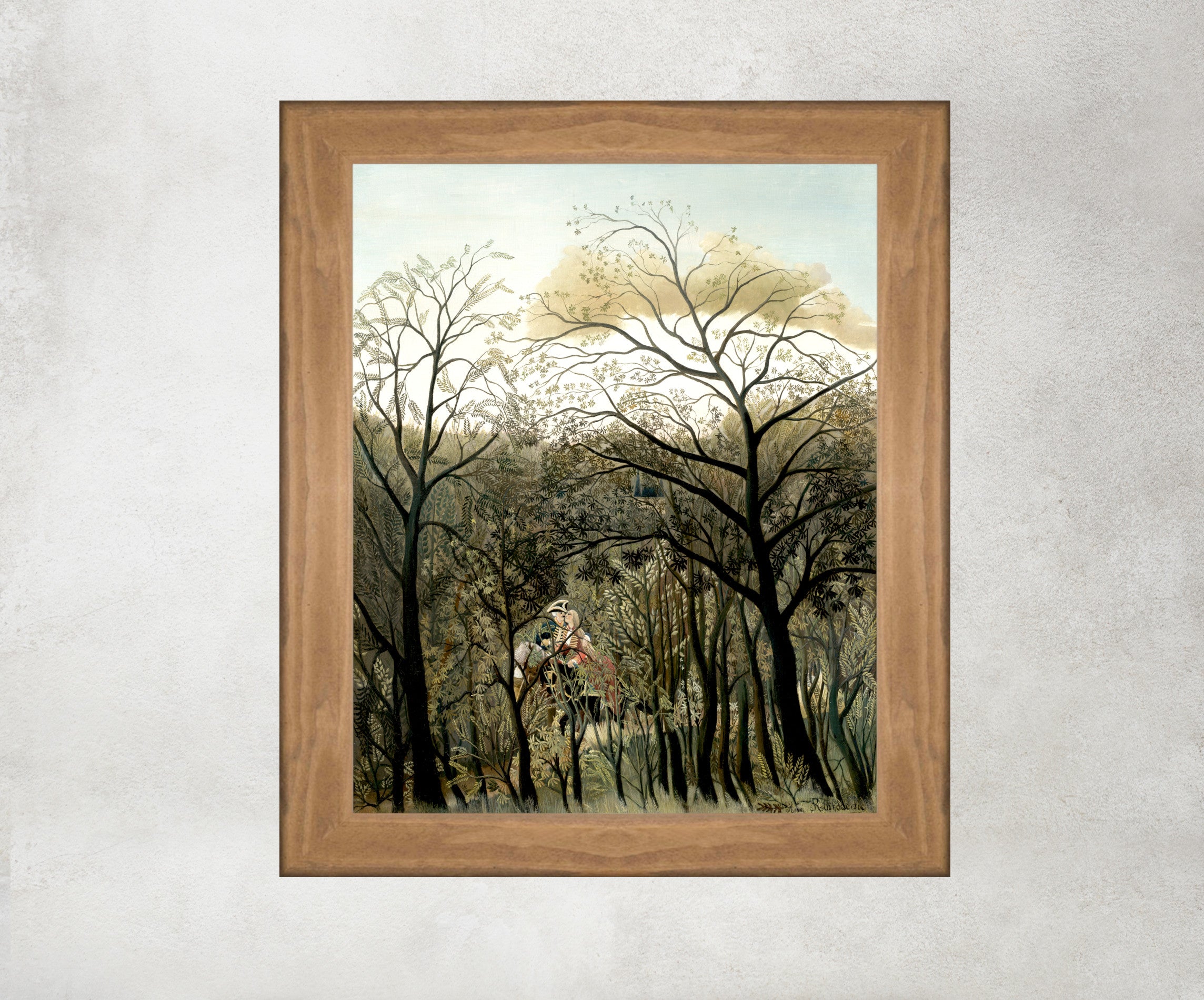 Rendez-Vous in the Forest, Henri Rousseau Framed Art Print