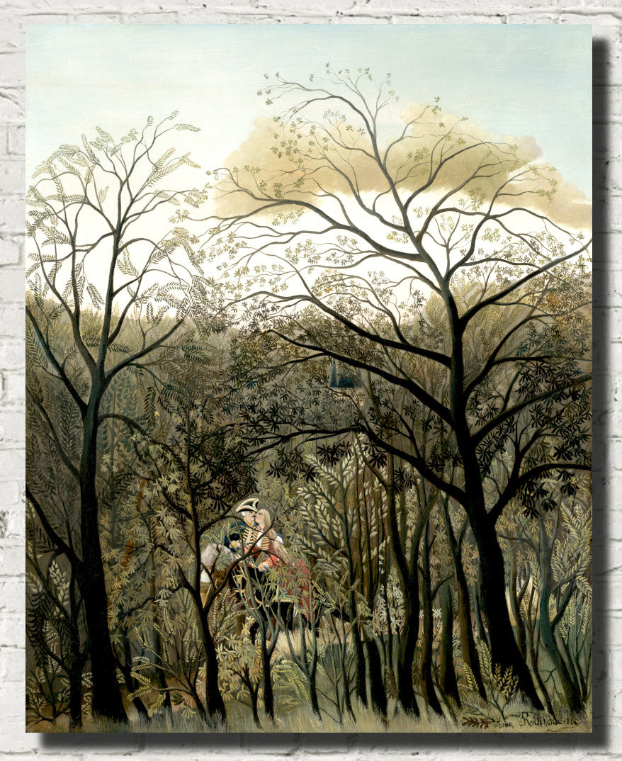 Quai d'IvryHenri Rousseau, Post- Impressionist Fine Art Print, Rendezvous in the Forest