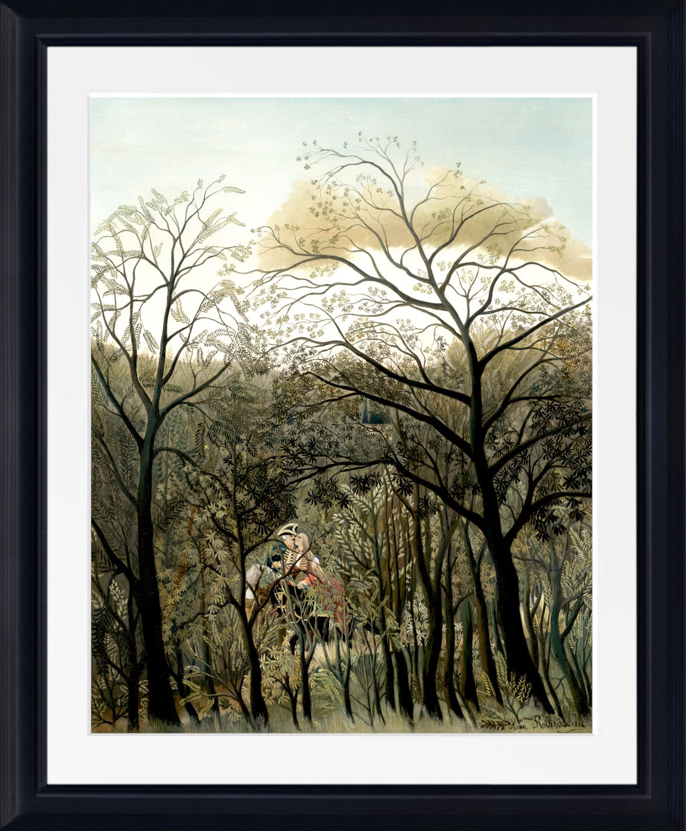 Rendez-Vous in the Forest, Henri Rousseau Framed Art Print