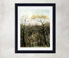 Rendez-Vous in the Forest, Henri Rousseau Framed Art Print