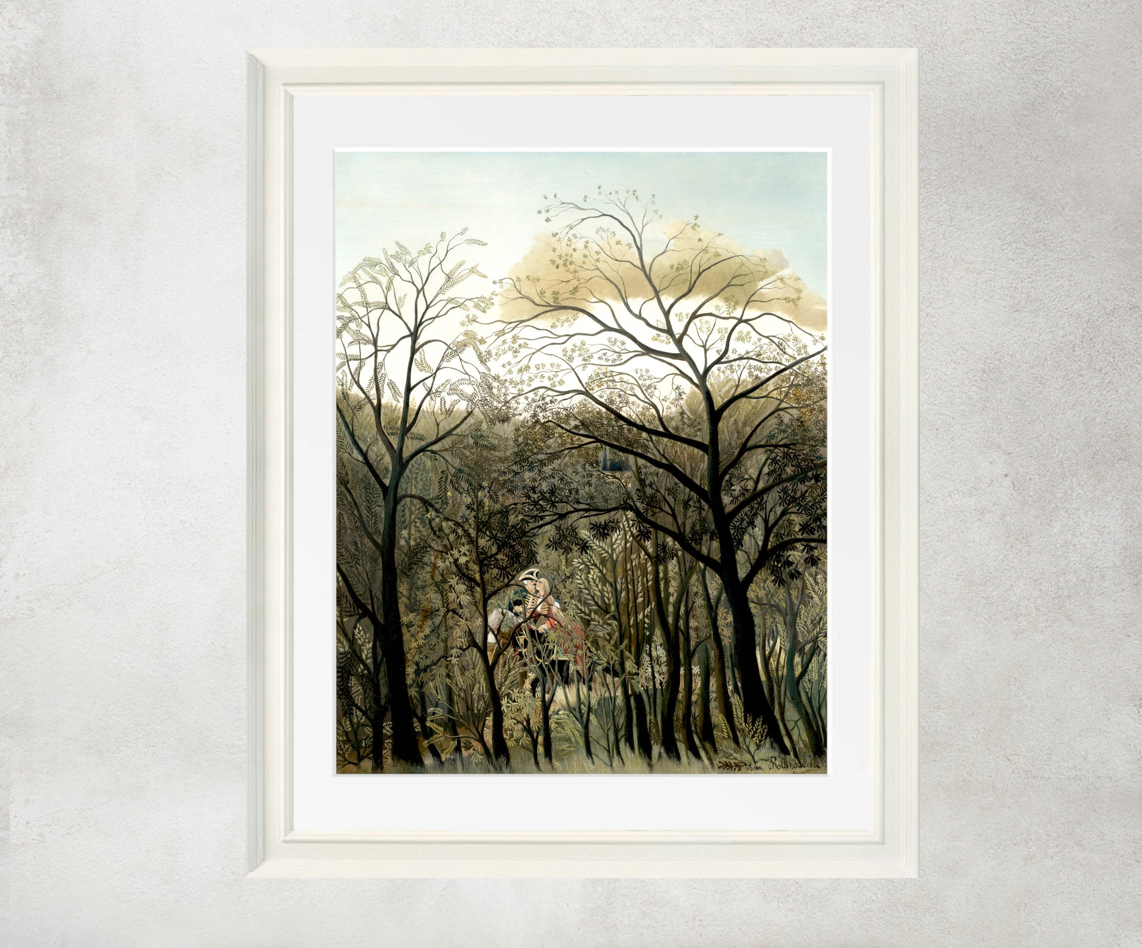 Rendez-Vous in the Forest, Henri Rousseau Framed Art Print