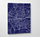 Rennes City Street Map Print Feature Wall Art Poster