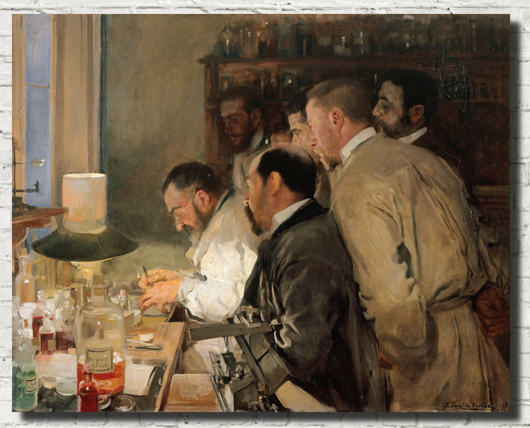 Research, Medical Science, Joaquín Sorolla Fine Art Print