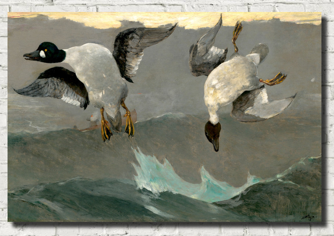 Winslow Homer Fine Art Print :  Right and Left