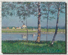 Gustave Caillebotte Fine Art Print : Bank of the Seine at Petit-Gennevilliers