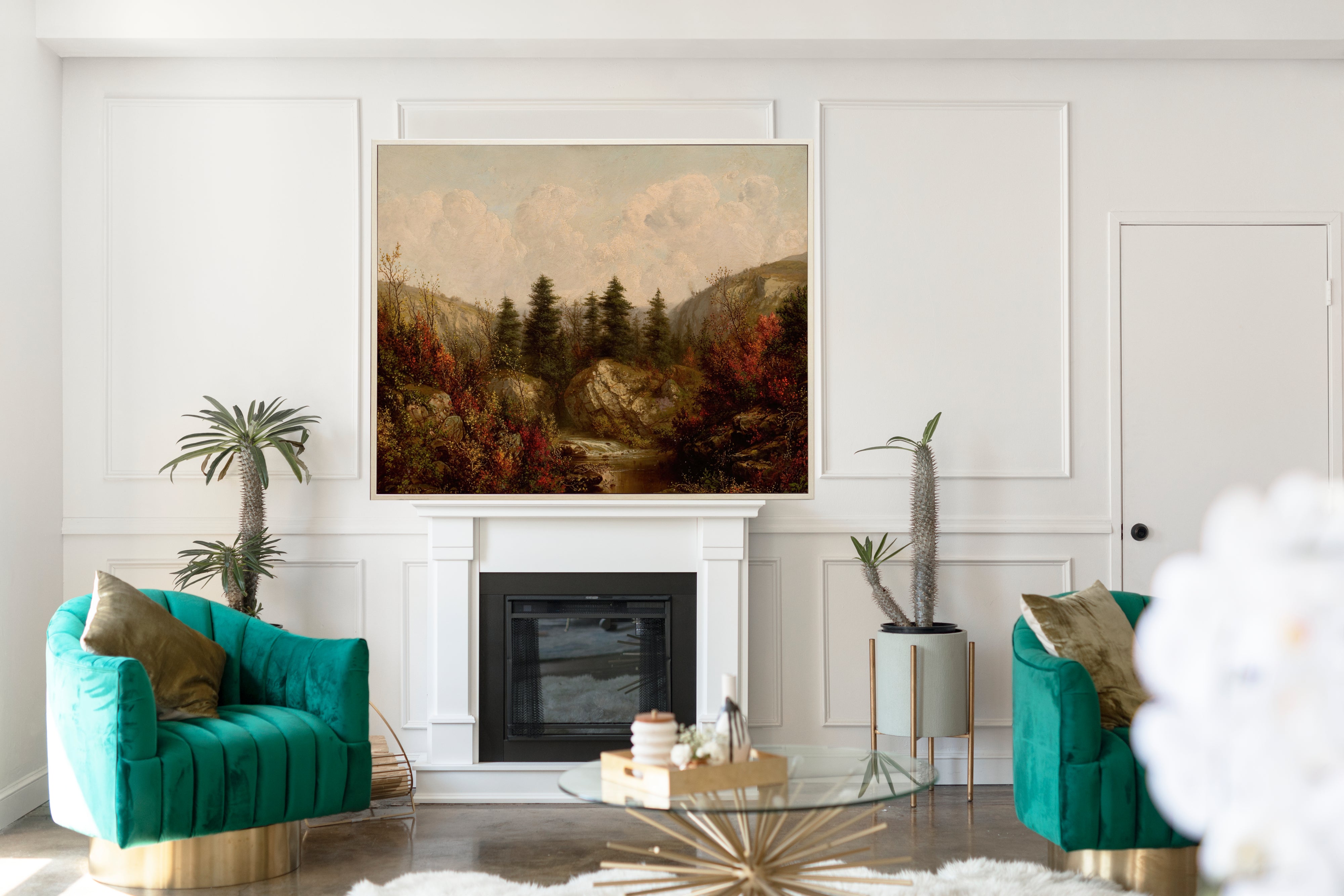 River through an Autumn Forest, William Mason Brown Fine Art Print