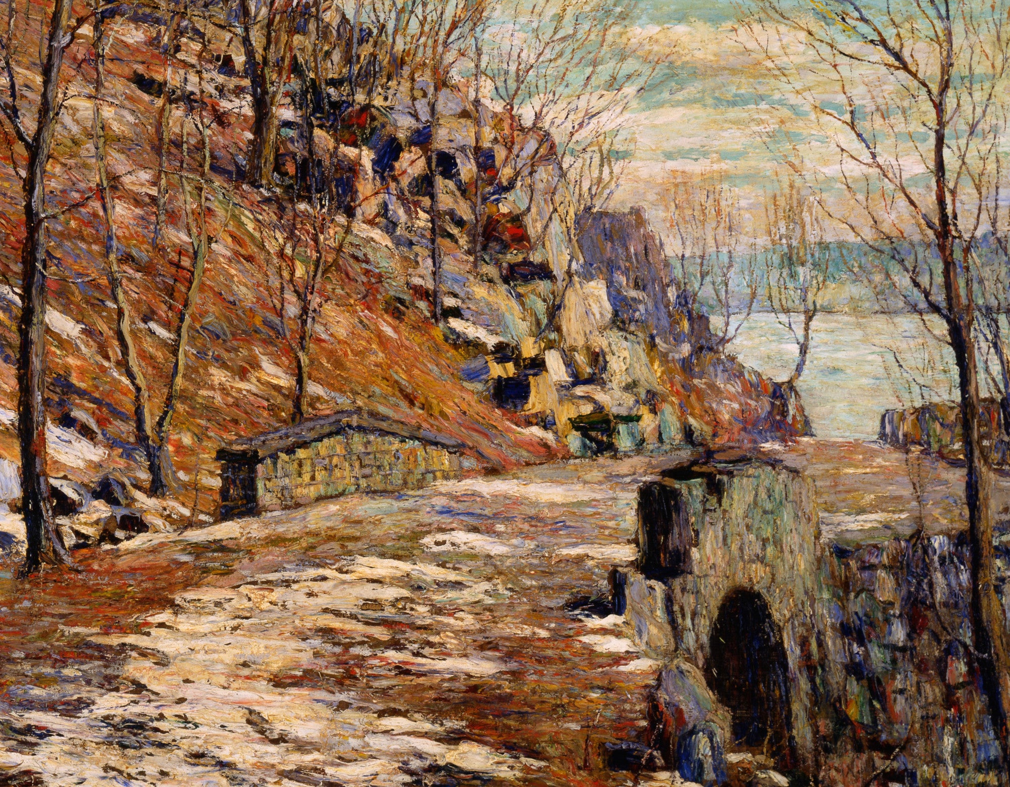Road Down the Palisades, Ernest Lawson Fine Art Print