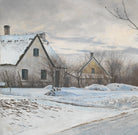 Laurits Andersen Ring Fine Art Print, Road in the Village of Baldersbrønde (Winter Day)